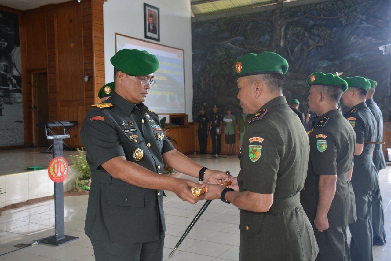 Danrem 174 Merauke Pimpin Serah Terima Jabatan Dandim 1711 Boven Digoel