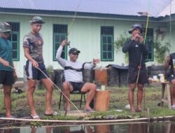 Dansatgas Yonif Raider 142/KJ Gelar Lomba Mancing Jaga Moril Personel