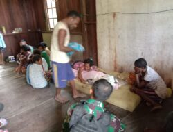 Prajurit Yonif 126/KC Bantu Pemakaman Warga di Perbatasan