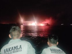 Bakamla RI Amankan Kapal Dumai Line 5 Terbakar