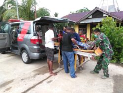 Yonif MR 413 Kostrad Evakuasi Warga di Perbatasan RI-PNG