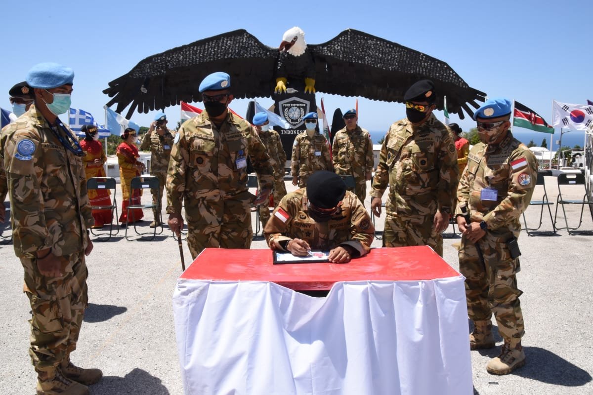 Wakil Komandan PMPP TNI Kunjungi Satgas FPC XXVI-M2 di Naqoura Lebanon