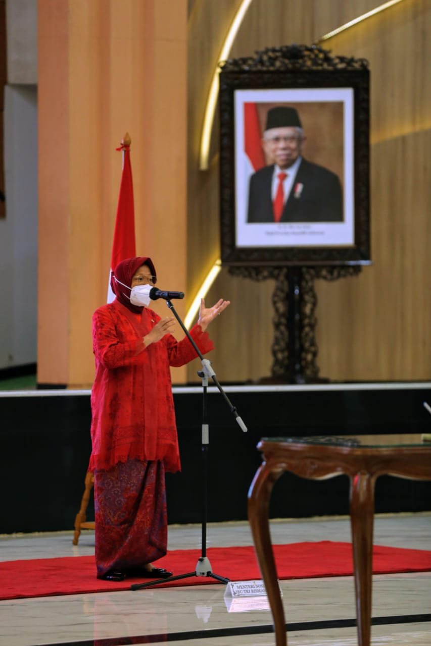 Mensos Risma Ajak Seluruh Jajaran Satukan Semangat Melangkah Bersama