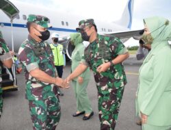 Danrem 174/ATW dan Pangdam XVII/Cenderawasih Sambut Kasad di Bandara Mopah