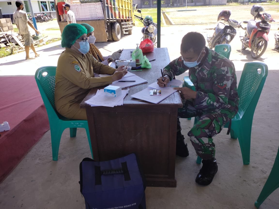 Kodim 1208/Sambas Periksakan Kesehatan untuk Mengetahui dan Jaga Kondisi