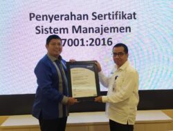 Pusat PVTPP Kementan Raih Sertifikat Sistem Manajemen Anti Penyuapan