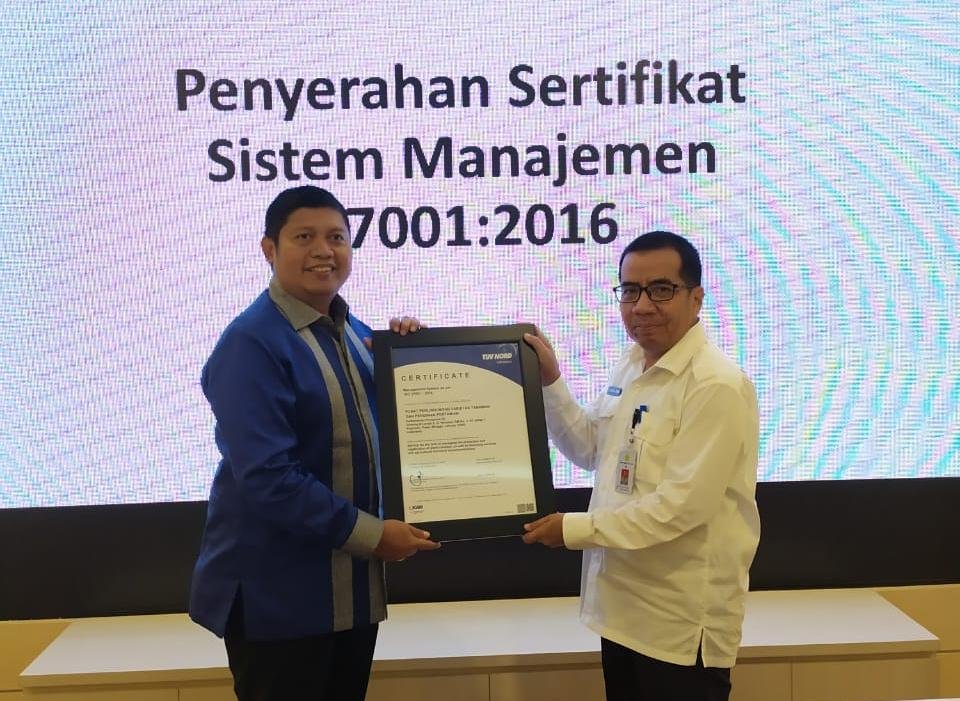 Pusat PVTPP Kementan Raih Sertifikat Sistem Manajemen Anti Penyuapan