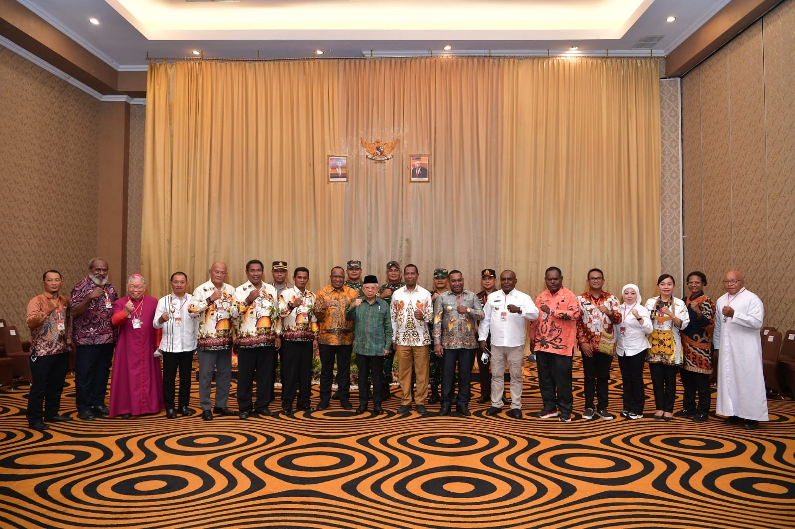 Danrem 174/ATW dan Pangdam XVII/Cenderawasih Pantau Pengamanan Kunjungan Wapres RI