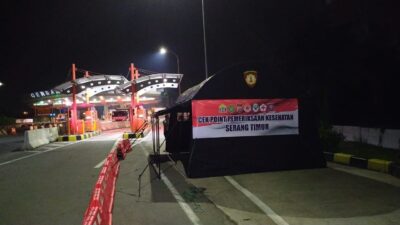 Polres Serang Kota Tetapkan Pos Cek Pintu Masuk Kota
