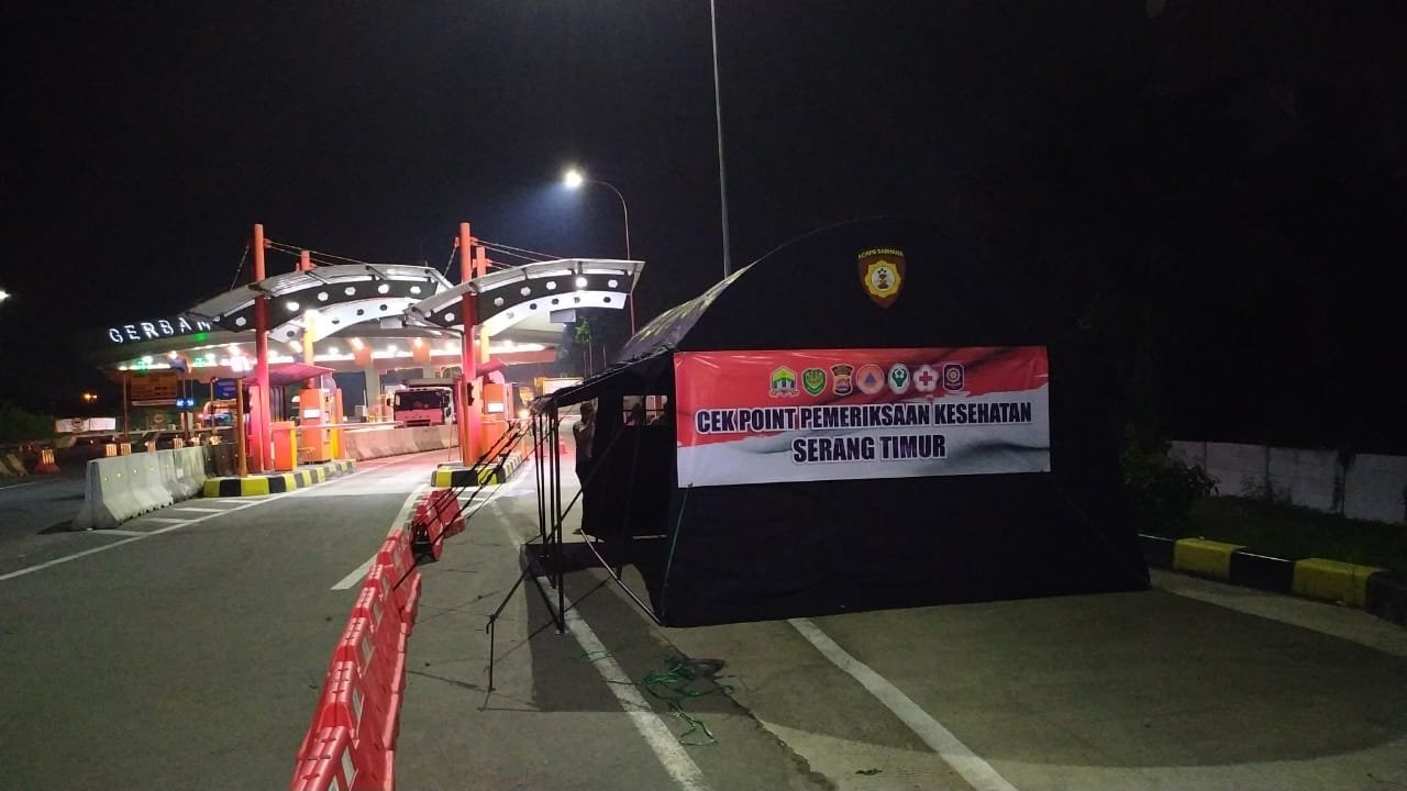 Polres Serang Kota Tetapkan Pos Cek Pintu Masuk Kota