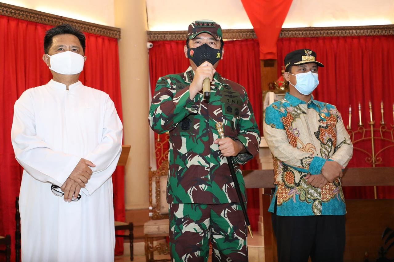 Panglima TNI Terbang ke Makassar Pastikan Aman Paskah 2021