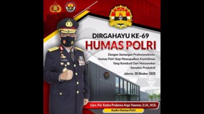 HUT Humas Polri ke-69, Kapolri Harap Divisi Humas Tingkatkan Informasi yang Dicintai Masyarakat