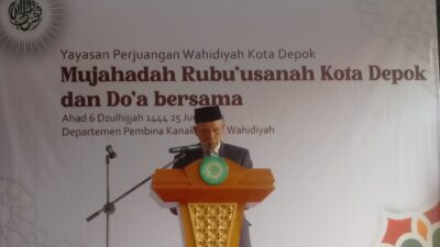 Yayasan Wahidiyah Depok Gelar Mujahadah Rubuussanah dan Doa Bersama