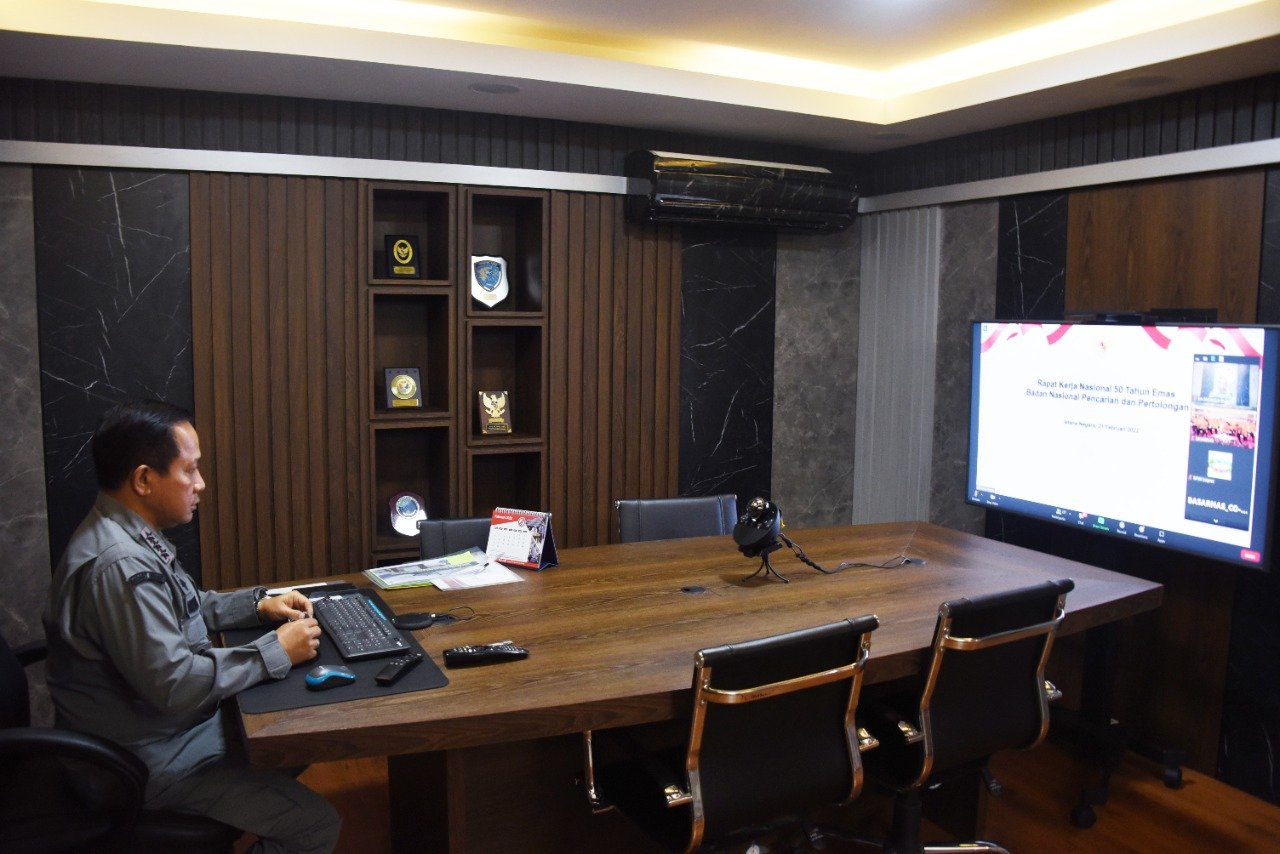 Kepala Bakamla RI Hadiri Pembukaan Virtual Rakernas Basarnas 2022