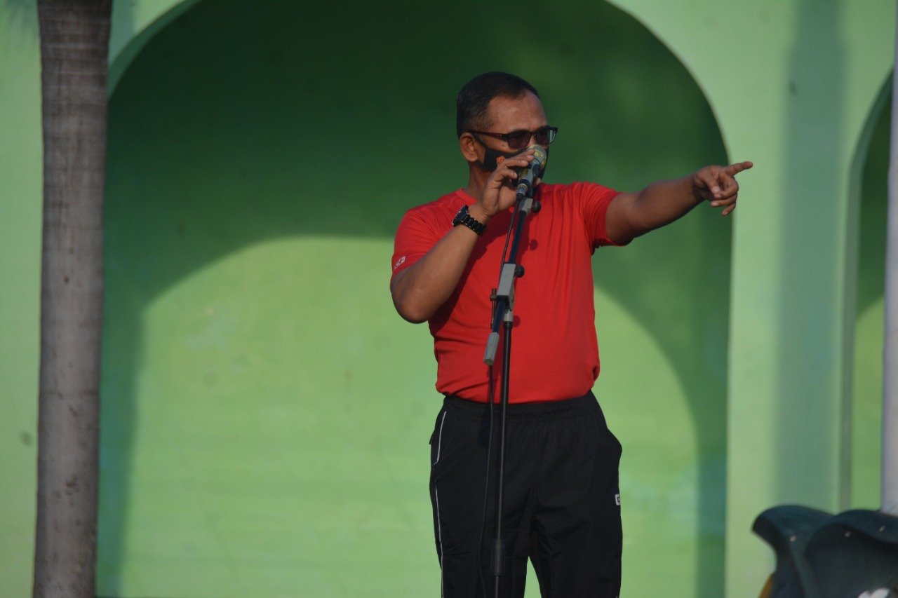 Danrem 064/MY Ajak Anggota Jaga Kebersihan Lewat Apel Perdana