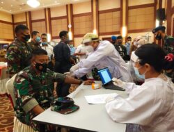 Asrena dan Pejabat Kogabwilhan I Vaksinasi Tahap Kedua Termin I di Kantor Gubernur Kepri