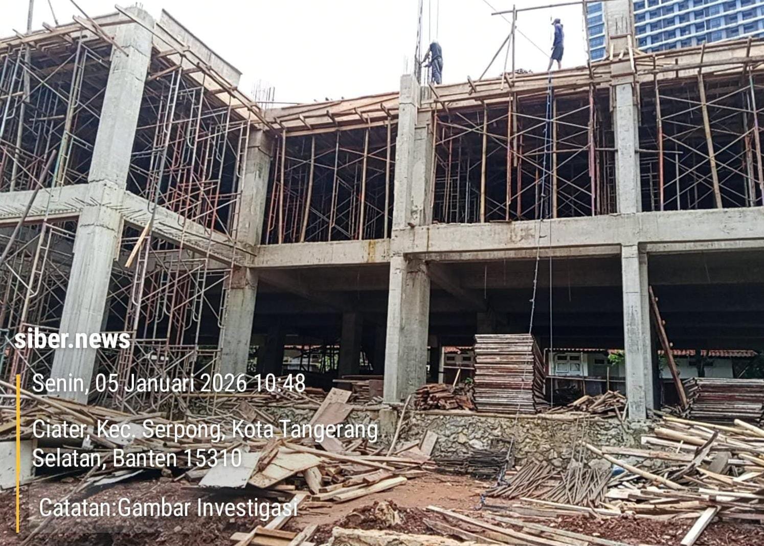 Proyek MAN IC Serpong Diduga Tidak Ada Pengawasannya