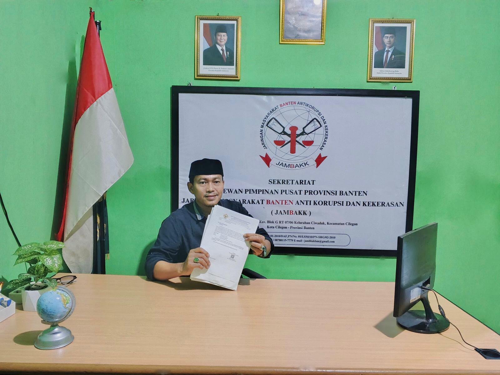 LSM Jambakk Apresiasi Gubernur Banten soal Pergantian Plt Direktur PT ABM