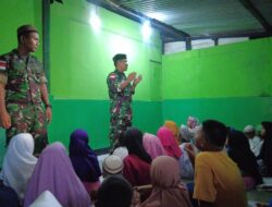 Prajurit Ajusta Sulap Gudang Jadi Mushola dan Ajari Mengaji di Daerah Tugas