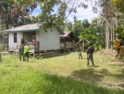 Satgas Pamtas Yonif 126/KC Bangun Kedamaian dan Hubungan Baik dengan Warga