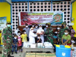 15 Gereja di Papua Terima Bantuan Alkes dari Satgas Yonif MR 413 Kostrad
