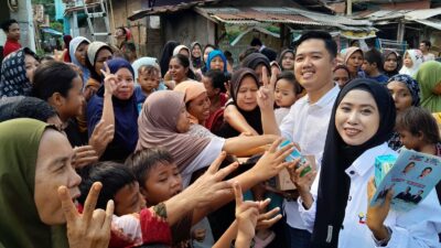 Ratusan Warga Unyur Antre Bantuan Makan Siang dan Susu Gratis, BPP Sebut Wujud Program Capres 02