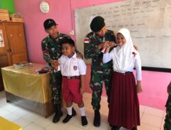 Satgas Yonarmed 1 Kostrad Edukasi Anak-anak tentang Kebiasaan Sikat Gigi Sehat