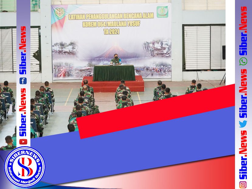 Korem 064/MY Latih Penanggulangan Bencana Alam