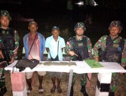 Satgas Pamtas Yonif 126/KC Gagalkan Peredaran Ganja dan Amankan dari Masyarakat