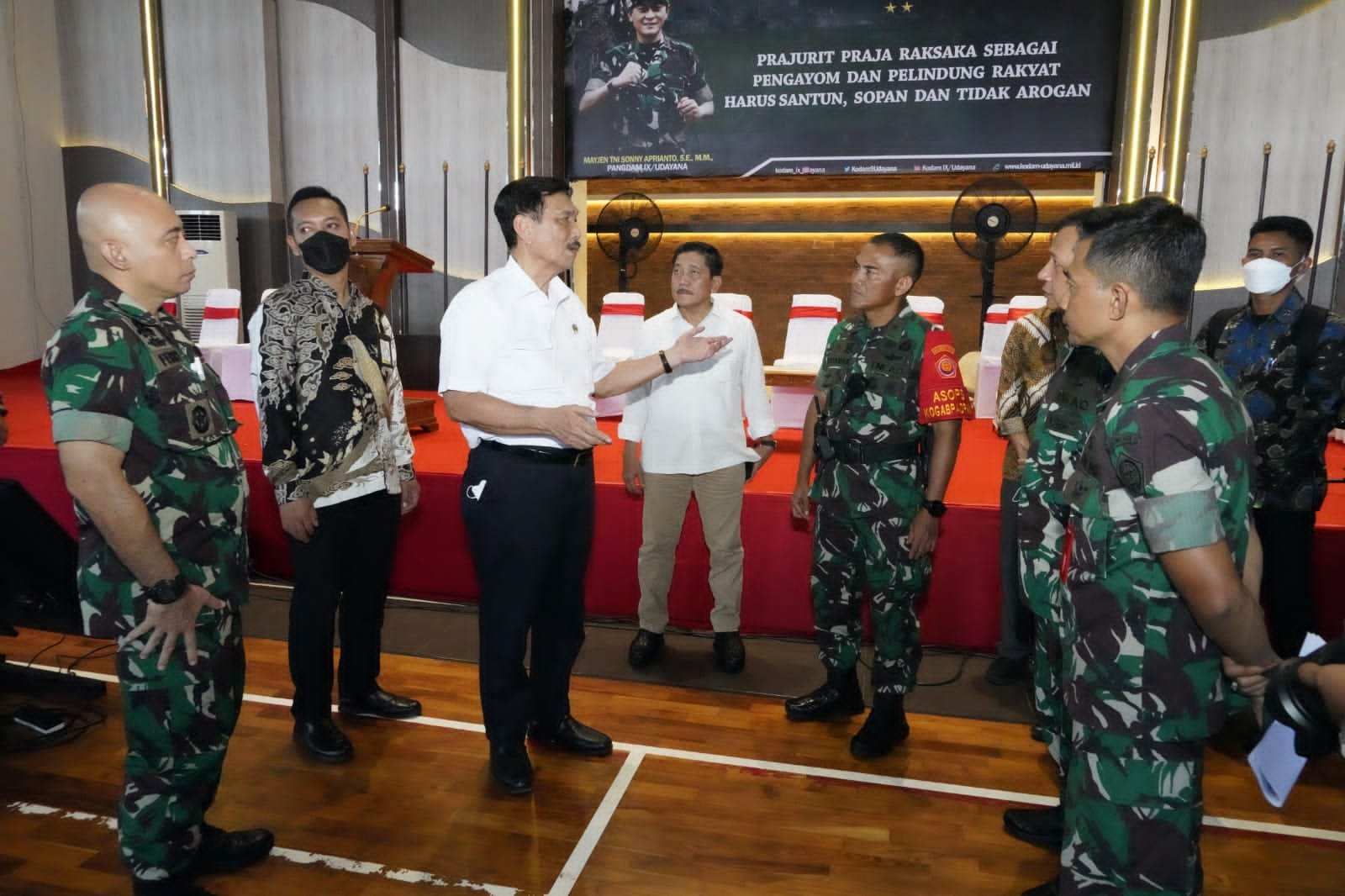 Menko Marves Tinjau Gladi Tactical Floor Game Pam VVIP G20 Bali