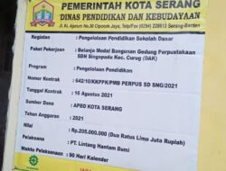 Pemborong Bantah Perpustakaan SDN Singapadu Sesuai RAB