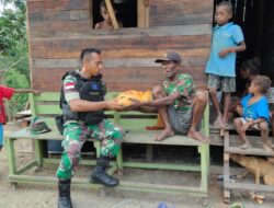 Segenggam Beras yang Berarti, Satgas Yonif 126/KC Berbagi di Perbatasan