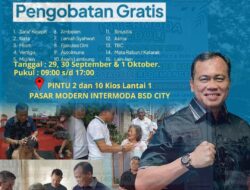 Bersama YHP Foundation, Pasar Modern Intermoda BSD City Gelar Pengobatan Alternatif Gratis