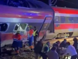 Tragis, tren cepat di Spanyol tabrak kereta, 21 tewas