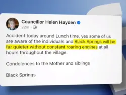 Wali Oberon Helen Hayden Dikritik karena Postingan Tidak Sensitif soal Kecelakaan NSW