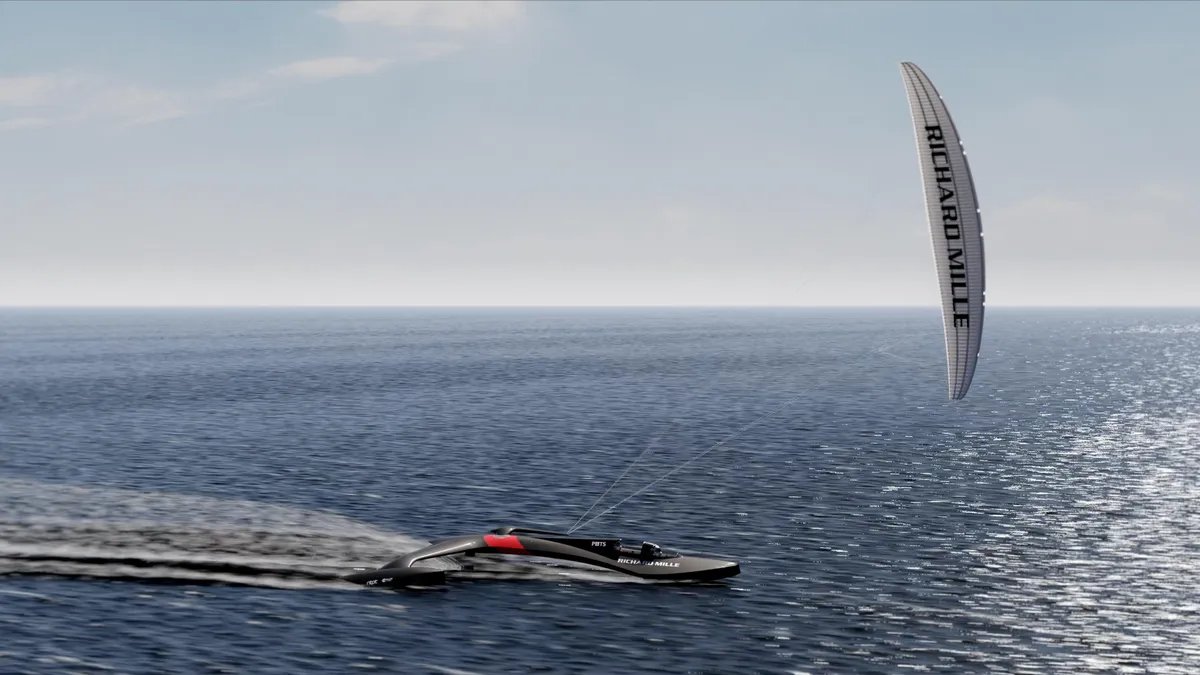 Kapal berkapal angin berkapasitas angin berlumpur ini bertujuan menjadi kapal pesiar tercepat di dunia tahun ini