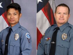 Seorang polisi tewas dan seorang polisi lainnya terluka parah akibat tembakan di sebuah kamar hotel di Georgia.