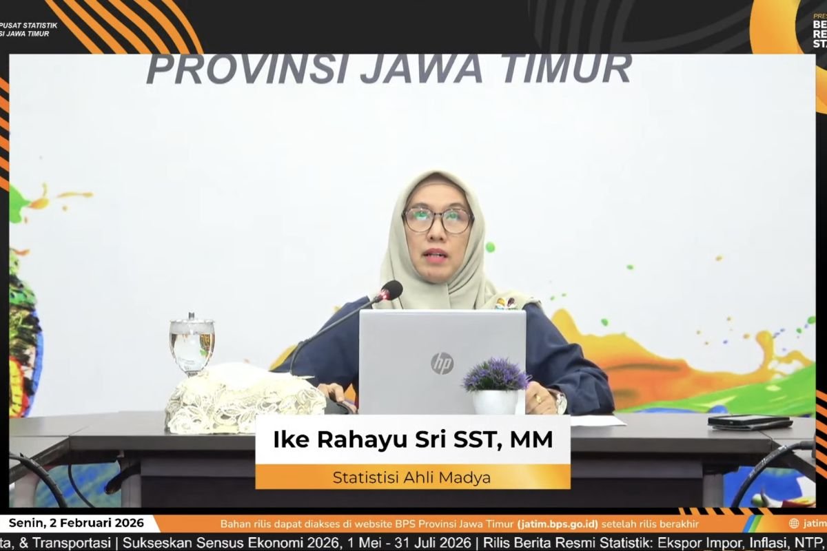 BPS mencatat bahwa ekspor Jawa Timur akan meningkat 16,61% pada tahun 2025.