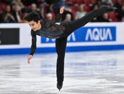 Pemain Meksiko, Donovan Carrillo, melanjutkan kariernya di ski bunga