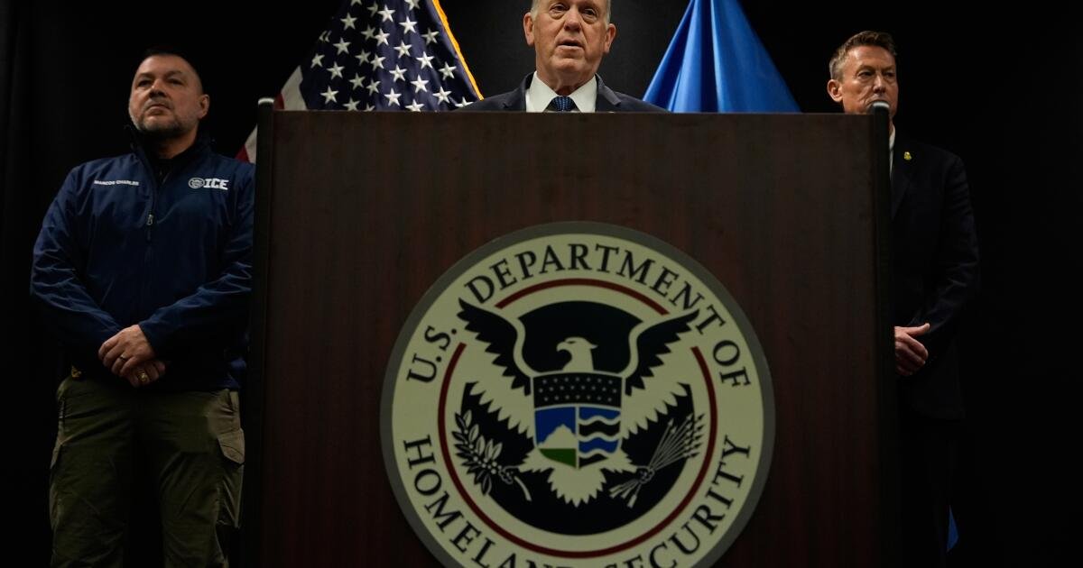 Homan: Penindasan di Minnesota tergantung pada kerjasama negara