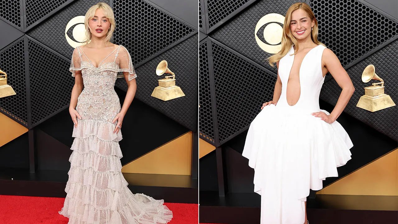 Sabrina Carpenter dan Addison Rae tampil mengejutkan di karpet merah Grammy 2026