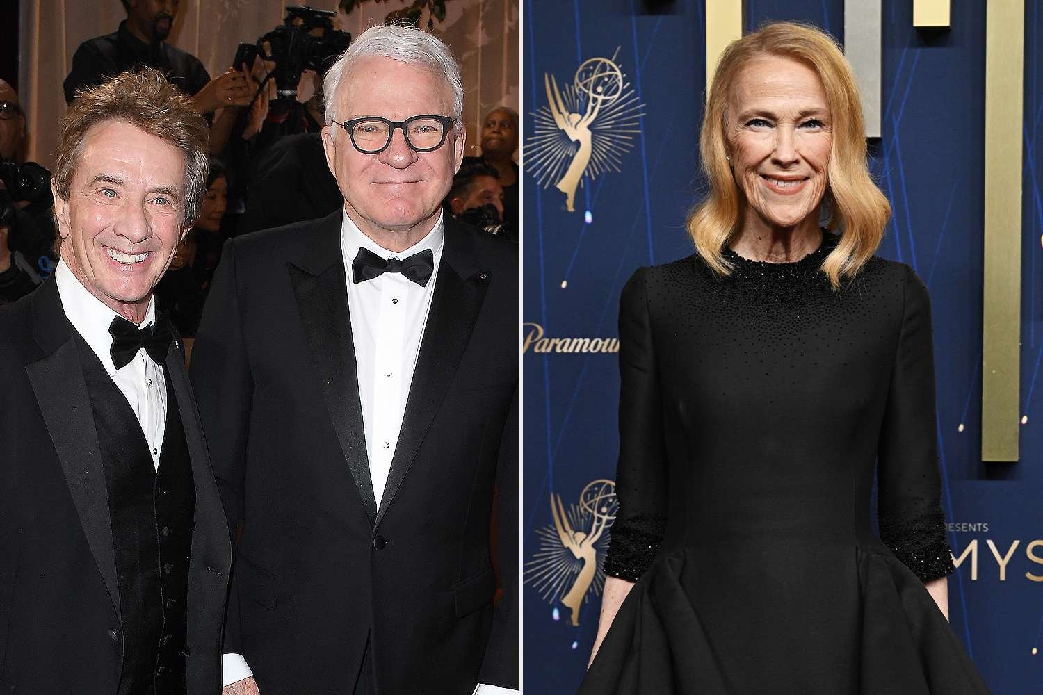 Martin Shott dan Steve Martin dalam acara komedi untuk menghormati Catherine O'Hara yang telah meninggal