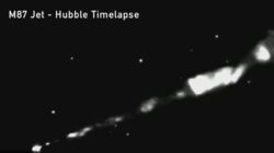 Para ilmuwan melacak erupsi luar angkasa 3.000 tahun cahaya yang mencapai lubang hitam pertama yang digambarkan