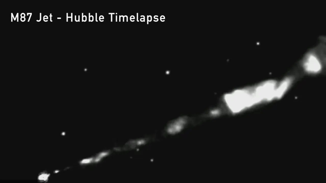 Para ilmuwan melacak erupsi luar angkasa 3.000 tahun cahaya yang mencapai lubang hitam pertama yang digambarkan