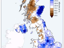 Pada bulan Januari, Mende akan memulai musim hujan di Inggris, dengan hujan 17 persen lebih tinggi dari biasanya, menurut Badan Meteorologi Inggris (BM Meteorology), salah satu bulan terhuyung yang pernah tercatat di Inggris.