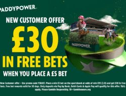 Untuk taruhan £5 di Turin, Anda bisa mendapatkan £30 gratis melalui Paddy Power.