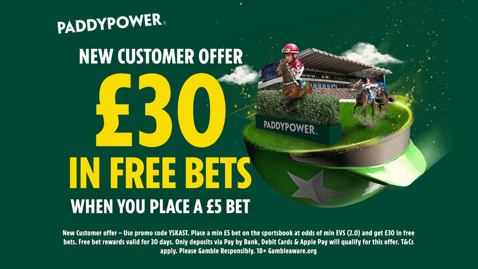 Untuk taruhan £5 di Turin, Anda bisa mendapatkan £30 gratis melalui Paddy Power.